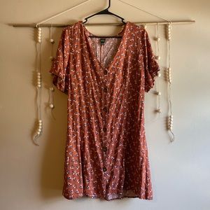 Floral Button-Up Mini Dress (3/$15)